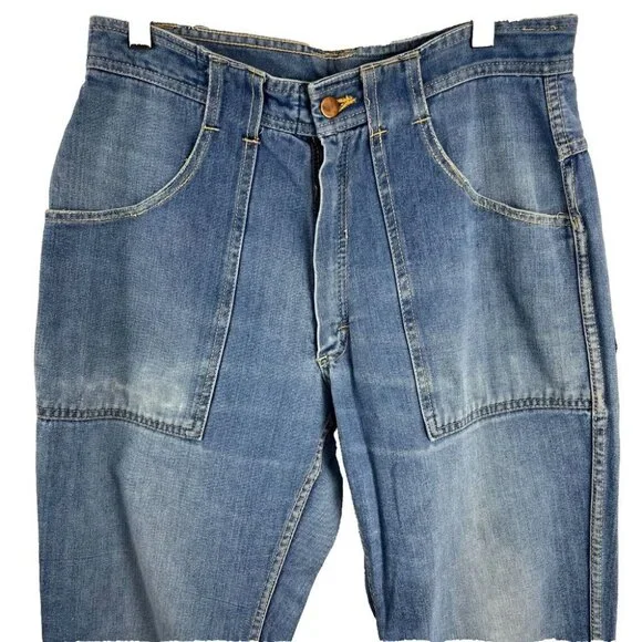 Sears Vintage Low-Waist 70s Flare Jeans Women's Size 10 - Picture 2 of 14